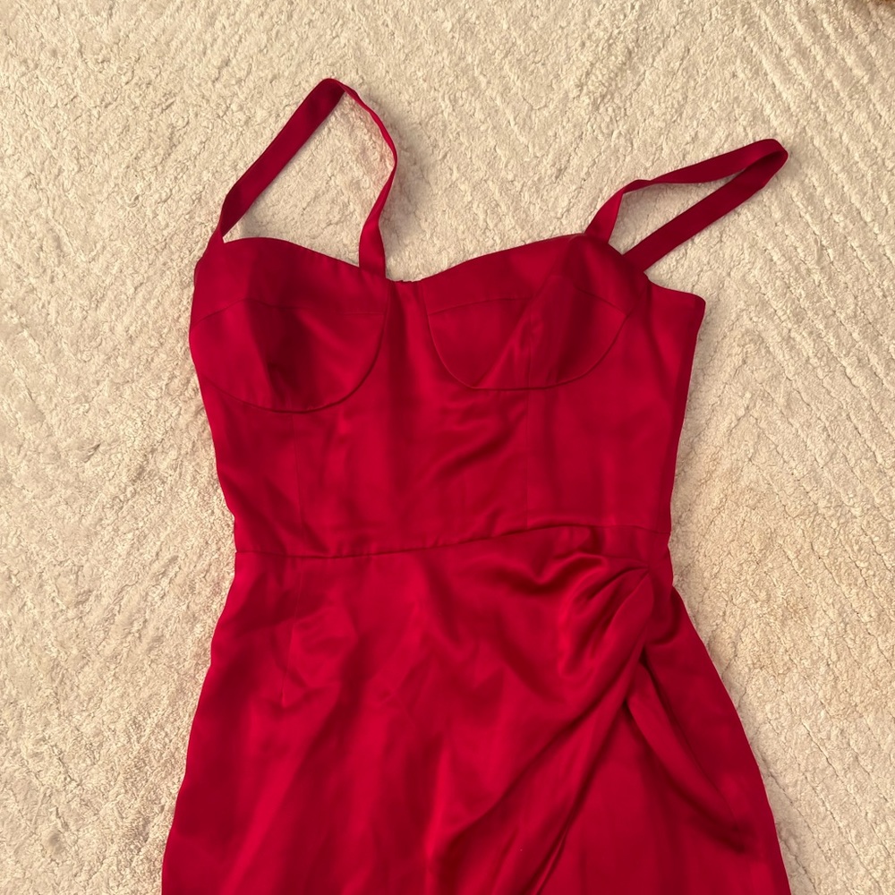 Reformation hot pink dress